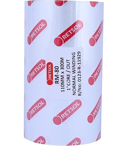 Retsol R22-Gold 110mm x 300m Thermal Transfer Barcode Labels
